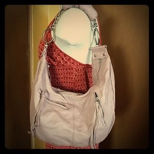 Adorable Champagne Nine West Hobo shoulder bag